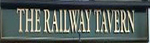 The pub sign. Railway Tavern, Holt, Norfolk