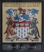 The pub sign. Skinners Arms, King's Cross / St Pancras, Central London