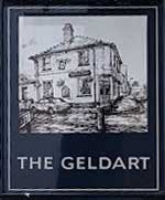 The pub sign. The Geldart, Cambridge, Cambridgeshire