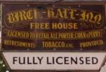 The pub sign. Birch Hall Inn, Beck Hole, North Yorkshire