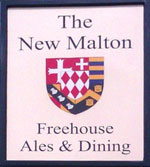 The pub sign. The New Malton, Malton, North Yorkshire