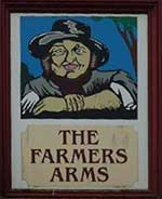The pub sign. Farmers Arms Inn, South Wootton, Norfolk