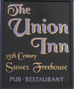 The pub sign. The Union Inn, Rye, East Sussex