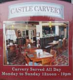 The pub sign. Castle, Caister-on-Sea, Norfolk