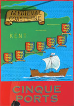 The pub sign. Cinque Ports, Rye, East Sussex