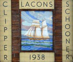 The pub sign. Clipper Schooner, Great Yarmouth, Norfolk