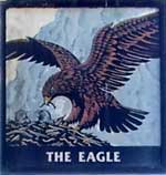 The pub sign. The Eagle, Arundel, West Sussex