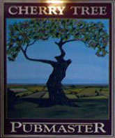 The pub sign. Cherry Tree, Haddenham, Cambridgeshire