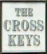 The pub sign. Cross Keys, Fulstow, Lincolnshire