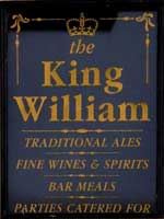 The pub sign. King William, Terrington St Clements, Norfolk