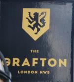 The pub sign. The Grafton, Kentish Town, Greater London