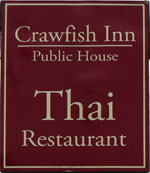 The pub sign. Crawfish, Thursford, Norfolk