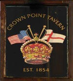 The pub sign. Crown Point Tavern, Trowse, Norfolk