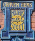 The pub sign. Craven Arms, Birmingham, West Midlands