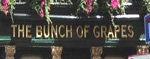 The pub sign. The Bunch of Grapes, Knightsbridge, Central London