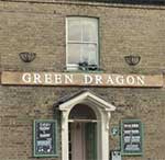 The pub sign. Green Dragon, Thetford, Norfolk