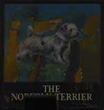 The pub sign. Norfolk Terrier, Thetford, Norfolk