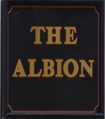 The pub sign. The Albion, Cromer, Norfolk