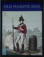 The pub sign. Old Marine Bar, Hunstanton, Norfolk
