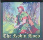 The pub sign. The Robin Hood, Norwich, Norfolk