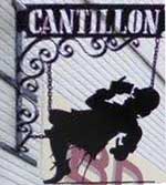The pub sign. Cantillon Brewery, Brussels, Belgium