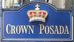 The pub sign. Crown Posada, Newcastle-upon-Tyne, Tyne and Wear