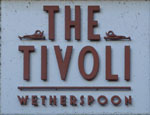 The pub sign. The Tivoli, Cambridge, Cambridgeshire