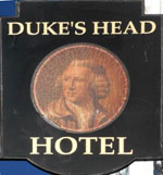 The pub sign. Duke's Head, King's Lynn, Norfolk