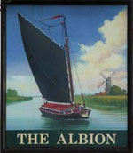 The pub sign. Albion, Thetford, Norfolk