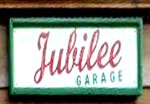 The pub sign. Jubilee Garage, Bourne, Lincolnshire