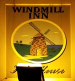 The pub sign. The Windmill Inn, Portishead, Somerset
