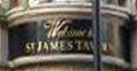 The pub sign. St James Tavern, Soho, Central London