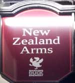 The pub sign. The New Zealand Arms, Derby, Derbyshire