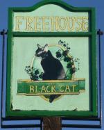 The pub sign. Black Cat, Chesham, Buckinghamshire