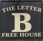 The pub sign. Letter B, Whittlesey, Cambridgeshire