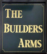 The pub sign. The Builders Arms, Teddington, Greater London