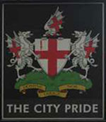 The pub sign. The City Pride, Clerkenwell, Central London
