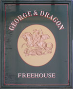 The pub sign. George & Dragon, Sandwich, Kent
