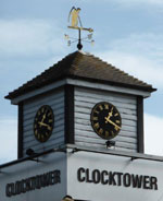 The pub sign. Clock Tower, Bowthorpe, Norfolk