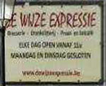 The pub sign. De Wijze Expressie, Wambeek, Belgium