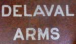 The pub sign. Delaval Arms, Seaton Sluice, Northumberland