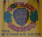 The pub sign. The Wyndham Arms, Salisbury, Wiltshire