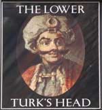 The pub sign. The Lower Turk's Head, Manchester, Greater Manchester