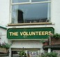 The pub sign. The Volunteers, Keighley, West Yorkshire
