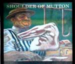 The pub sign. Shoulder of Mutton, Wantage, Oxfordshire
