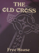 The pub sign. Old Cross, Chichester, West Sussex