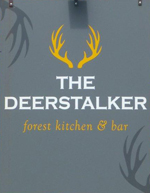 The pub sign. The Deerstalker, Crowborough, East Sussex
