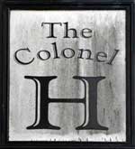 The pub sign. The Colonel 'H', Great Yarmouth, Norfolk