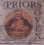The pub sign. The Priors Oven, Spalding, Lincolnshire