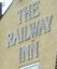 The pub sign. The Railway Inn, Oldbury, West Midlands